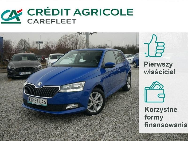 Niebieski Używany 2020 Skoda Fabia Ambition Hatchback | 35 400 zł (Uczciwa cena) - Obraz 1/4