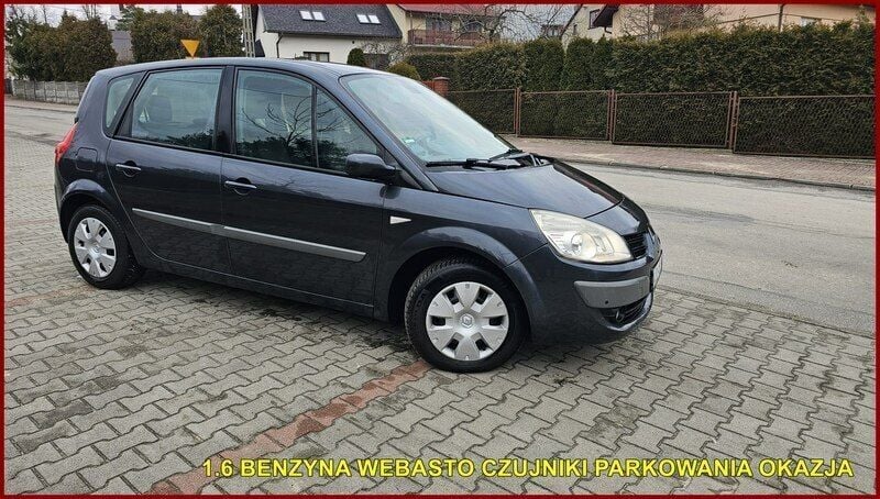 Szary Używany 2008 Renault Scénic II Minivan | 9900 zł (Uczciwa cena) - Obraz 1/4