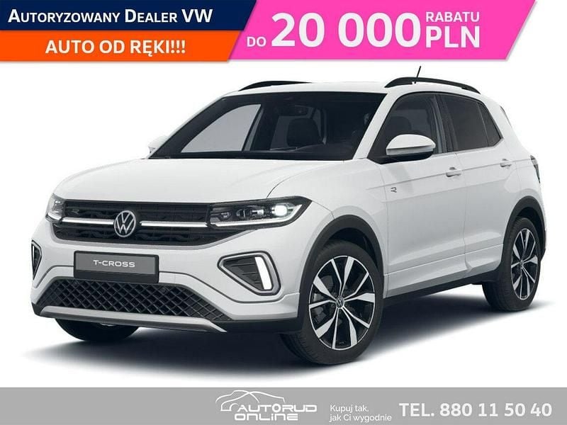 Biały Nowe 2025 VW T-Cross SUV | 109 520 zł (Uczciwa cena) - Obraz 1/4