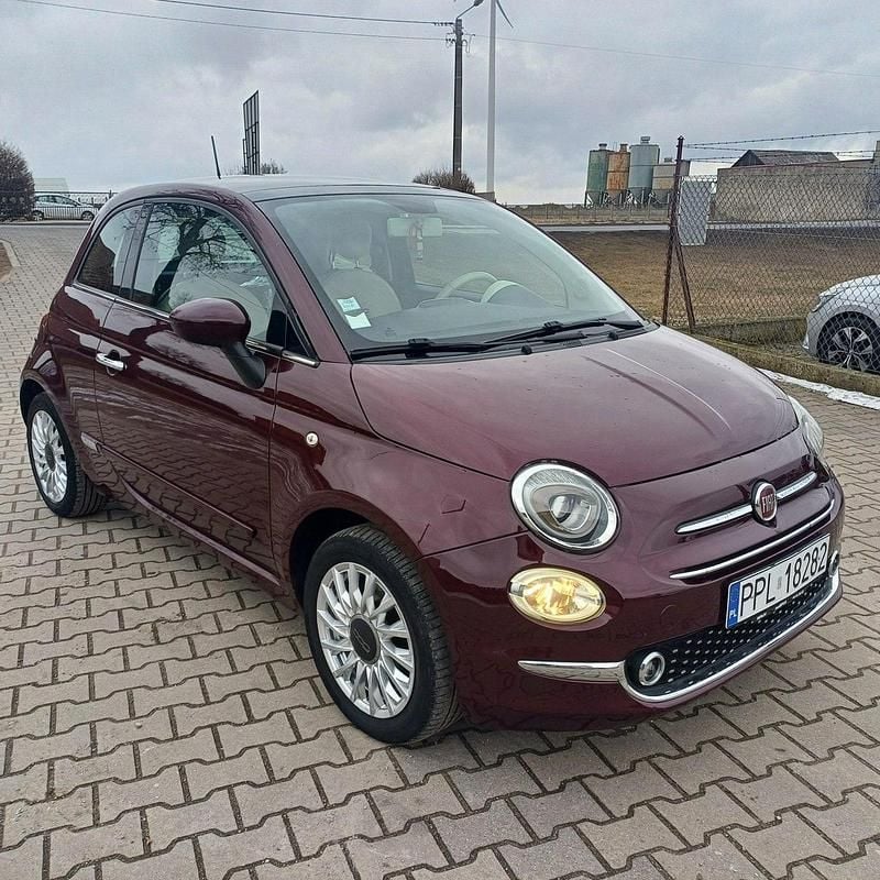 Używany Fiat 500 70 KM (51 kW) 2015 Wiśniowy Hatchback