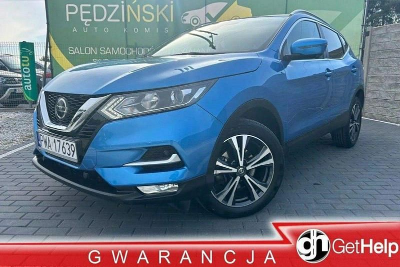 Niebieski Używany 2018 Nissan Qashqai SUV | 65 500 zł (Uczciwa cena) - Obraz 1/4