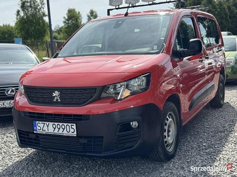 Czerwony Używany 2020 Peugeot Partner Minivan | 53 900 zł (Uczciwa cena) - Obraz 1/4