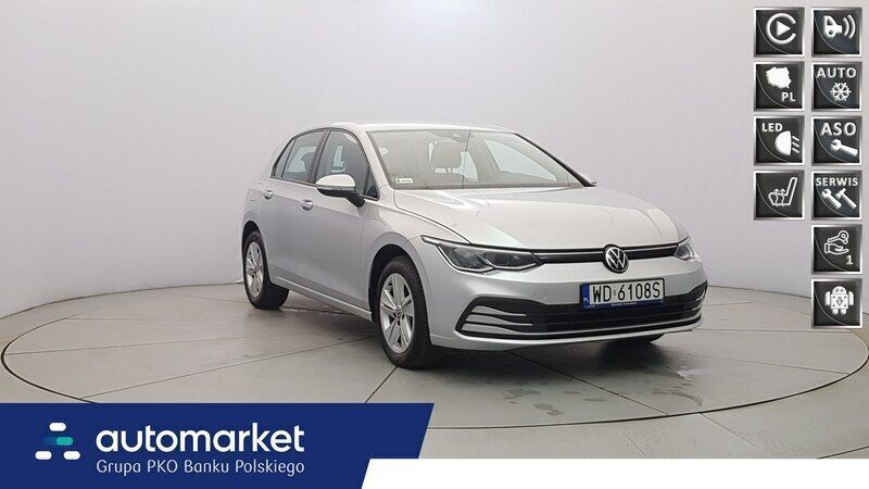 Srebrny Używany 2022 VW Golf VIII Hatchback | 84 850 zł (Uczciwa cena) - Obraz 1/4