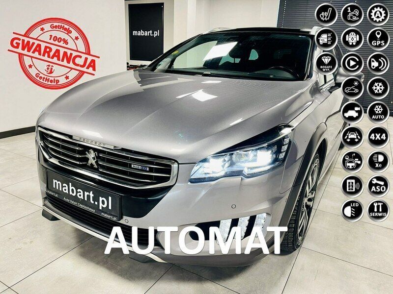 Szary Używany 2017 Peugeot 508 RXH Sedan/Limuzyna | 61 000 zł - Obraz 1/4