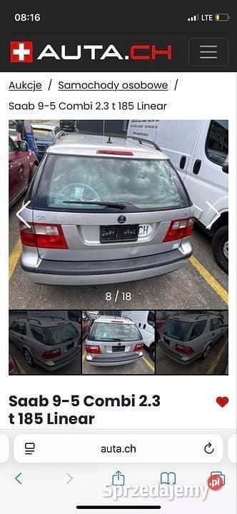 Używany Saab 9-5 2004 Srebrny Kombi