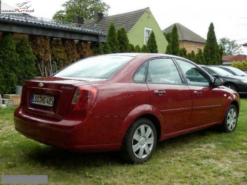 Używany Chevrolet Lacetti 110 KM (80 kW) 2007 Bordowy (metalik) Sedan/Limuzyna