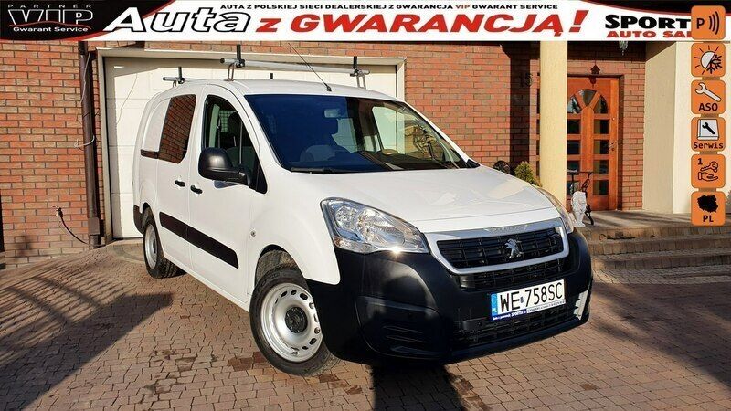 Biały Używany 2017 Peugeot Partner Minivan | 34 700 zł (Uczciwa cena) - Obraz 1/4
