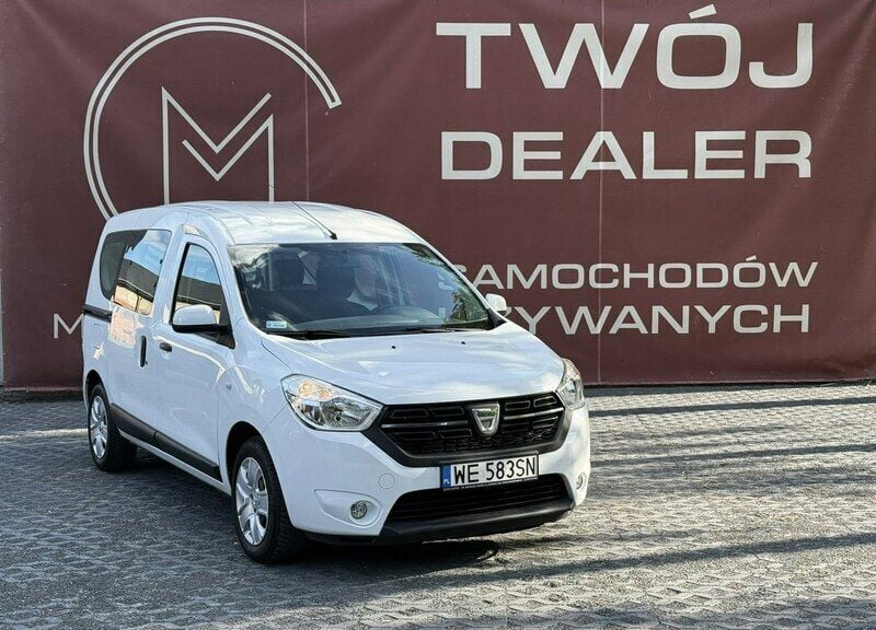 Biały Używany 2017 Dacia Dokker Van | 44 800 zł (Uczciwa cena) - Obraz 1/3