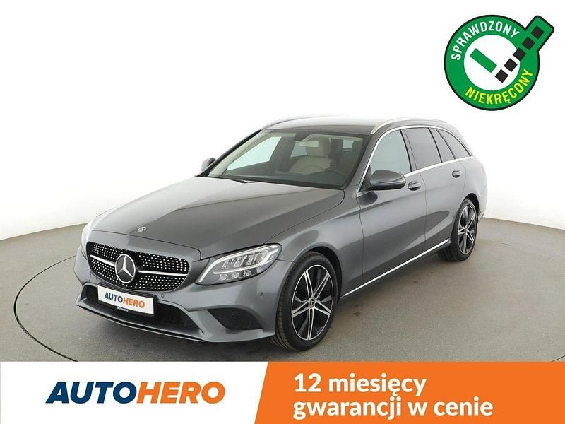 Szary Używany 2019 Mercedes C200 Kombi | 82 800 zł - Obraz 1/3