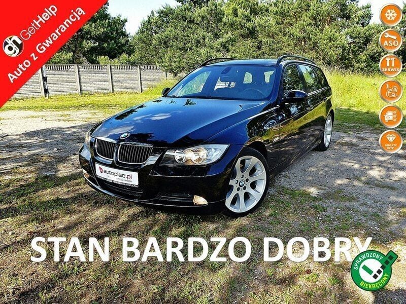 Czarny Używany 2008 BMW 320 Kombi | 16 990 zł (Uczciwa cena) - Obraz 1/4