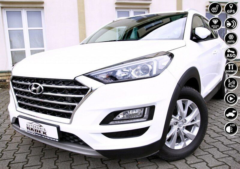 Biały Używany 2020 Hyundai Tucson SUV | 74 900 zł (Dobra cena) - Obraz 1/4