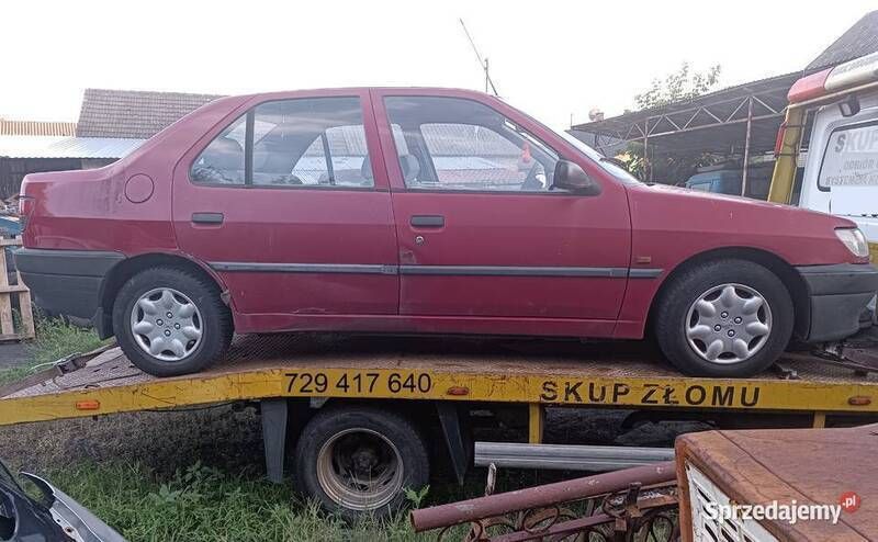 Czerwony Używany 1994 Peugeot 306 Sedan/Limuzyna | 3333 zł - Obraz 1/4