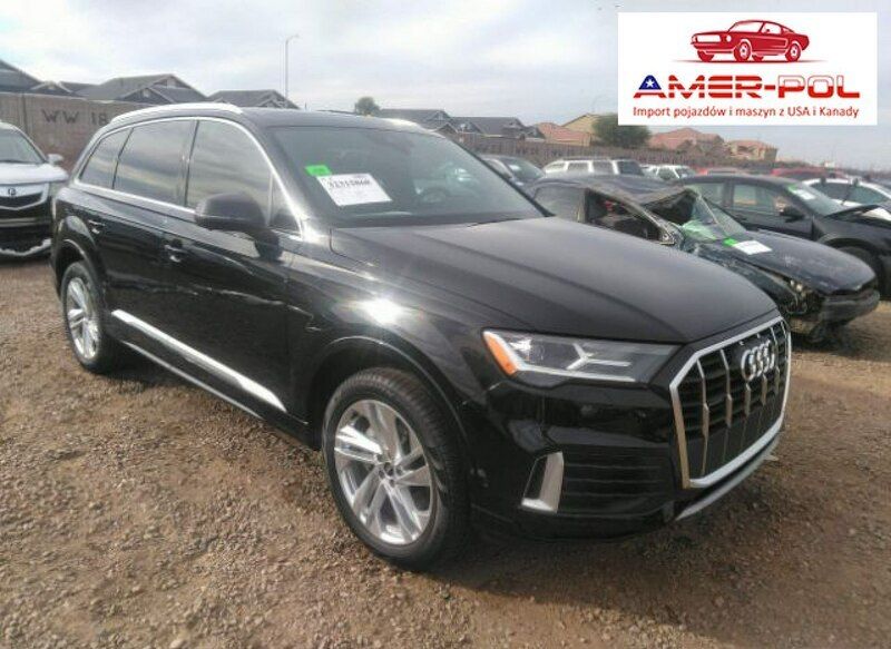 Czarny Używany 2021 Audi Q7 Premium SUV | 181 000 zł - Obraz 1/4