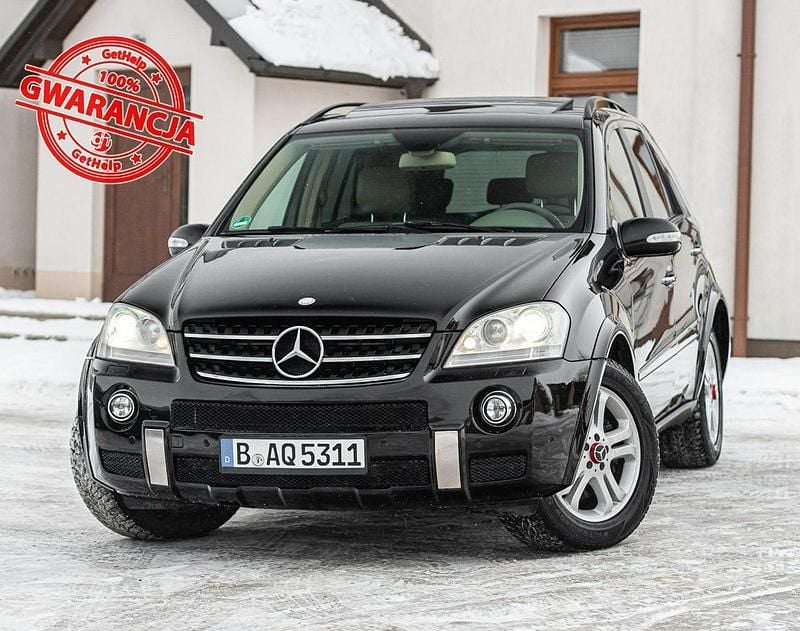 Czarny Używany 2007 Mercedes ML320 AMG line SUV | 39 700 zł (Drogi) - Obraz 1/4