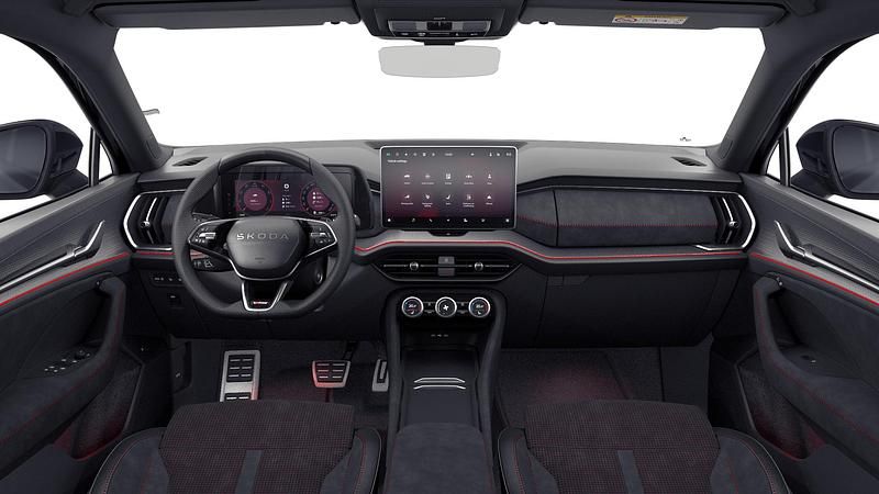 Czerń magic metalizowany Nowe 2025 Skoda Kodiaq RS SUV | 271 750 zł (Uczciwa cena) - Obraz 1/1