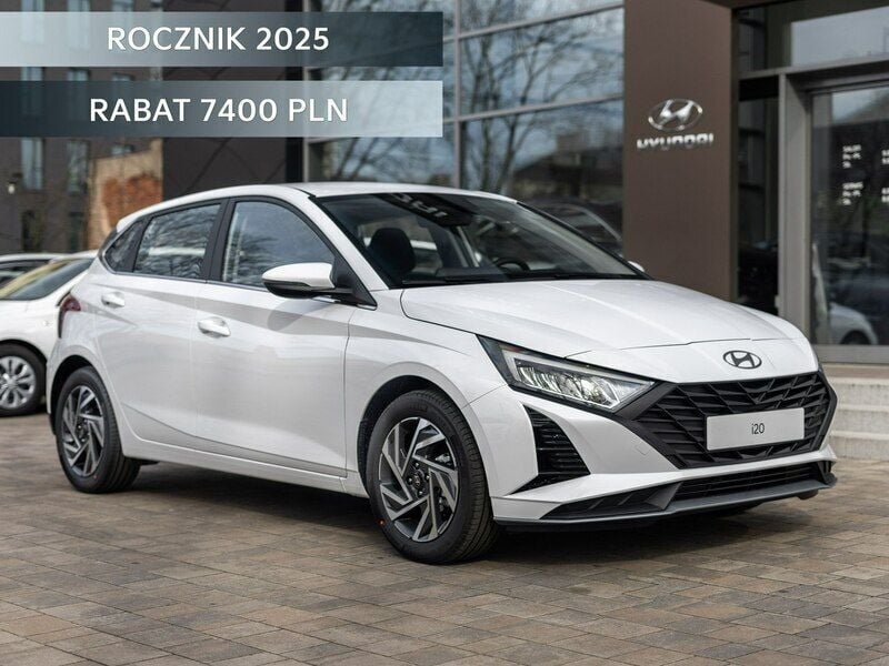 Biały (metalik) Nowe 2025 Hyundai i20 Hatchback | 84 000 zł (Uczciwa cena) - Obraz 1/4