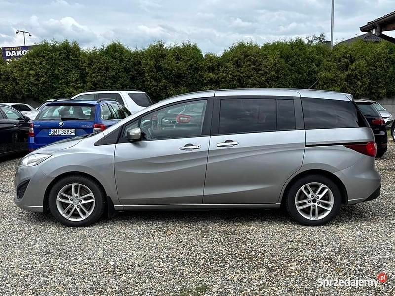 Szary Używany 2014 Mazda 5 Minivan | 21 990 zł (Uczciwa cena) - Obraz 1/4