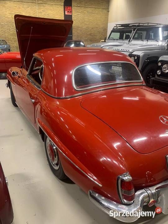 Czerwony Używany 1961 Mercedes 190 Kabriolet | 220 000 zł - Obraz 1/4