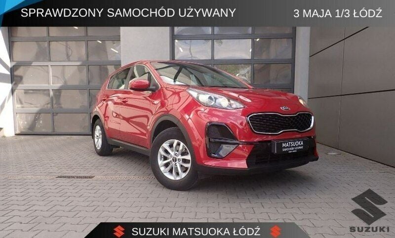 Czerwony ciemny (metalik) Używany 2019 Kia Sportage 2 SUV | 66 900 zł (Dobra cena) - Obraz 1/4