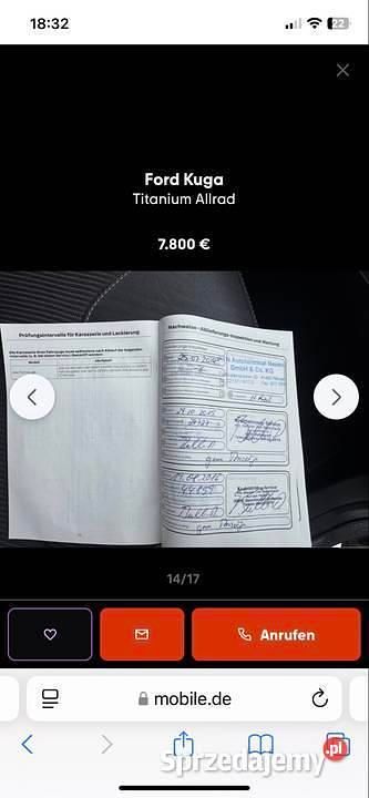 Używany Ford Kuga 150 KM (110 kW) 2014 Szary SUV