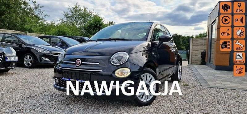 Czarny (metalik) Używany 2017 Fiat 500 Hatchback | 32 900 zł - Obraz 1/4