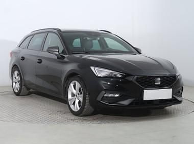 Czarny Używany 2021 Seat Leon Kombi | 76 999 zł (Uczciwa cena) - Obraz 1/4