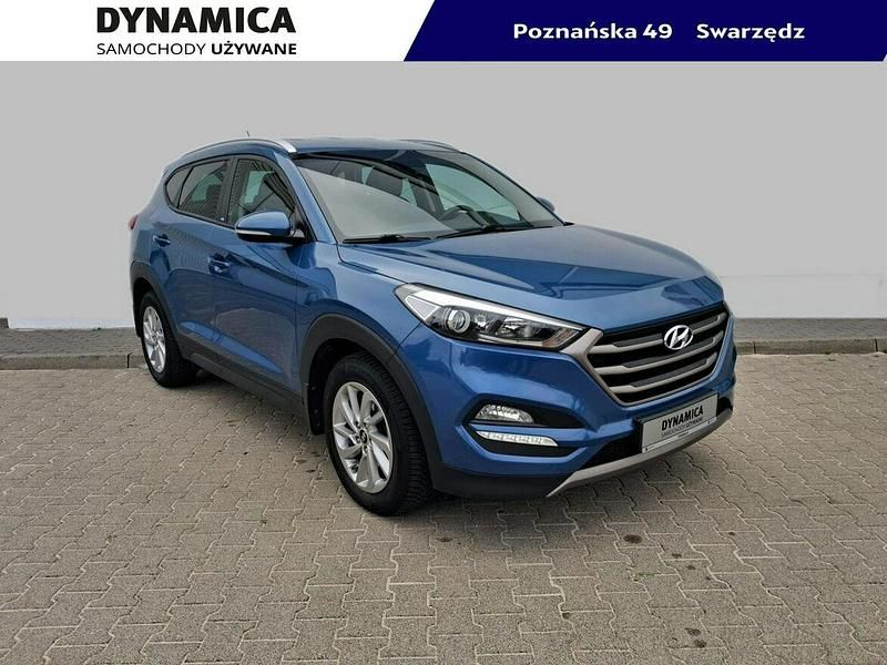 Niebieski Używany 2016 Hyundai Tucson SUV | 57 900 zł (Uczciwa cena) - Obraz 1/4