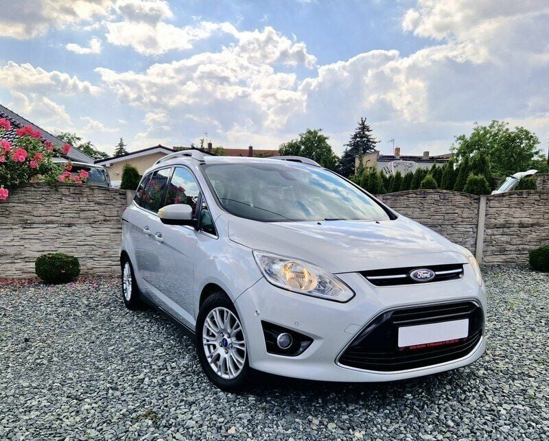 Srebrny (metalik) Używany 2011 Ford Grand C-Max Minivan | 27 999 zł (Dość drogi) - Obraz 1/4