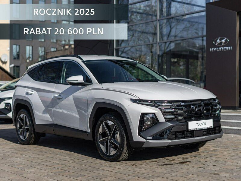 Biały (metalik) Nowe 2025 Hyundai Tucson SUV | 166 900 zł (Uczciwa cena) - Obraz 1/4