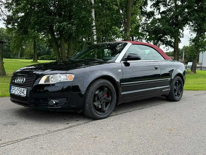 Czarny Używany 2007 Audi A4 Cabriolet Kabriolet | 23 900 zł - Obraz 1/4