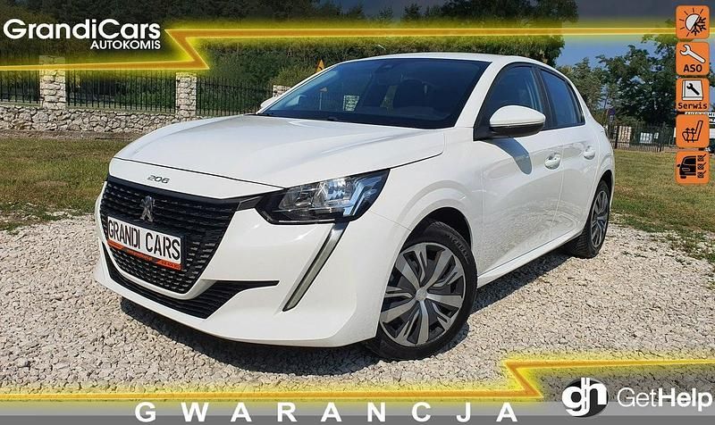 Biały (metalik) Używany 2020 Peugeot 208 Active Hatchback | 41 999 zł (Dość drogi) - Obraz 1/4