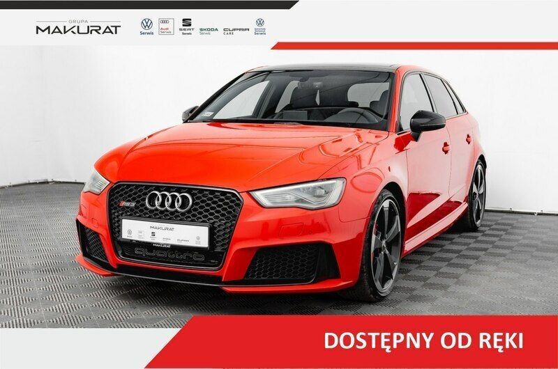 Czerwony Używany 2016 Audi RS3 Advanced Hatchback | 125 810 zł - Obraz 1/4