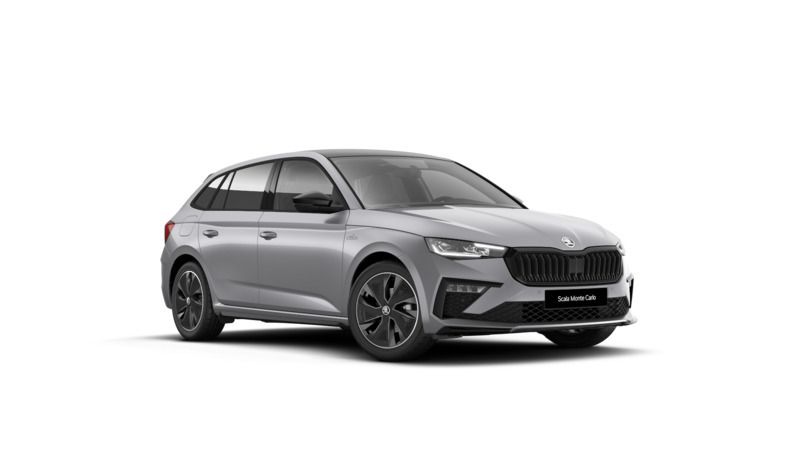 Srebrny brillant metalizowany Nowe 2025 Skoda Scala Monte Carlo Hatchback | 134 350 zł (Uczciwa cena) - Obraz 1/4
