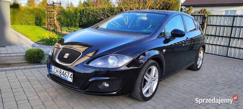 Czarny Używany 2010 Seat Leon Hatchback | 21 999 zł (Uczciwa cena) - Obraz 1/4