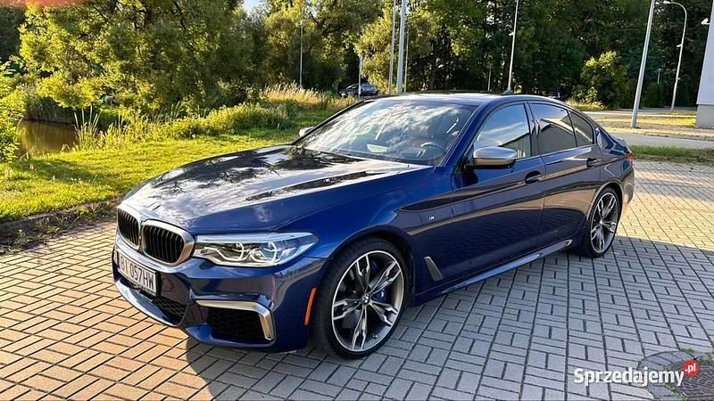 Niebieski Używany 2019 BMW M550 Sedan/Limuzyna | 162 900 zł - Obraz 1/4
