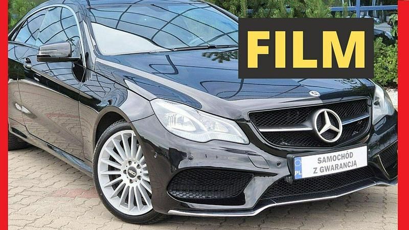 Czarny Używany 2014 Mercedes E200 Coupe | 67 900 zł (Uczciwa cena) - Obraz 1/3
