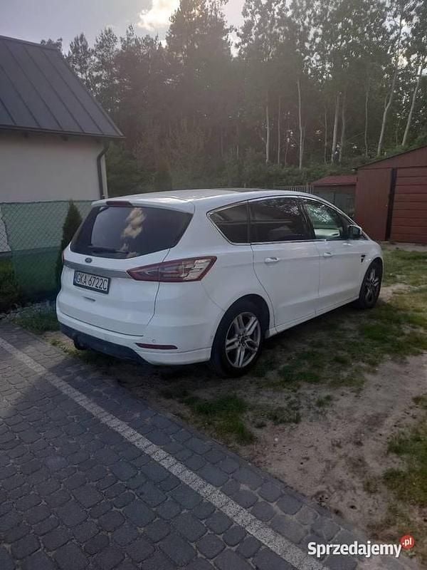 Biały Używany 2018 Ford S-MAX S Minivan | 45 000 zł (Dobra cena) - Obraz 1/4
