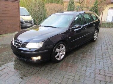Czarny Używany 2009 Saab 9-3 Vector Kombi | 11 900 zł - Obraz 1/4