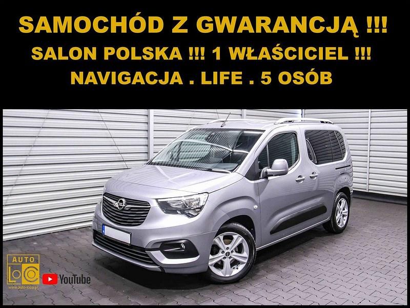 Srebrny (metalik) Używany 2019 Opel Combo Life Minivan | 46 999 zł - Obraz 1/4