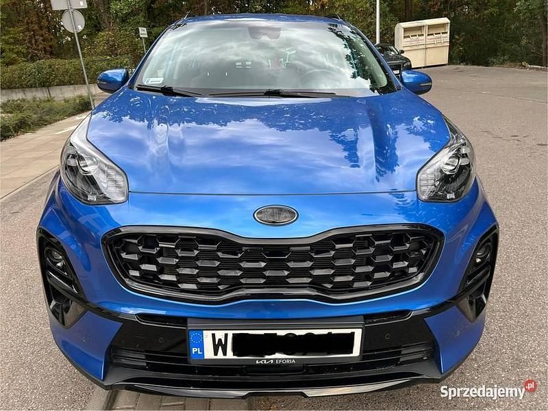 Niebieski Używany 2021 Kia Sportage SUV | 80 700 zł (Uczciwa cena) - Obraz 1/4