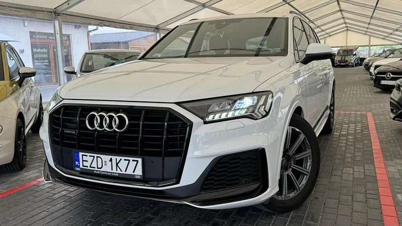 Biały Używany 2019 Audi Q7 S-Line SUV | 212 700 zł (Drogi) - Obraz 1/4
