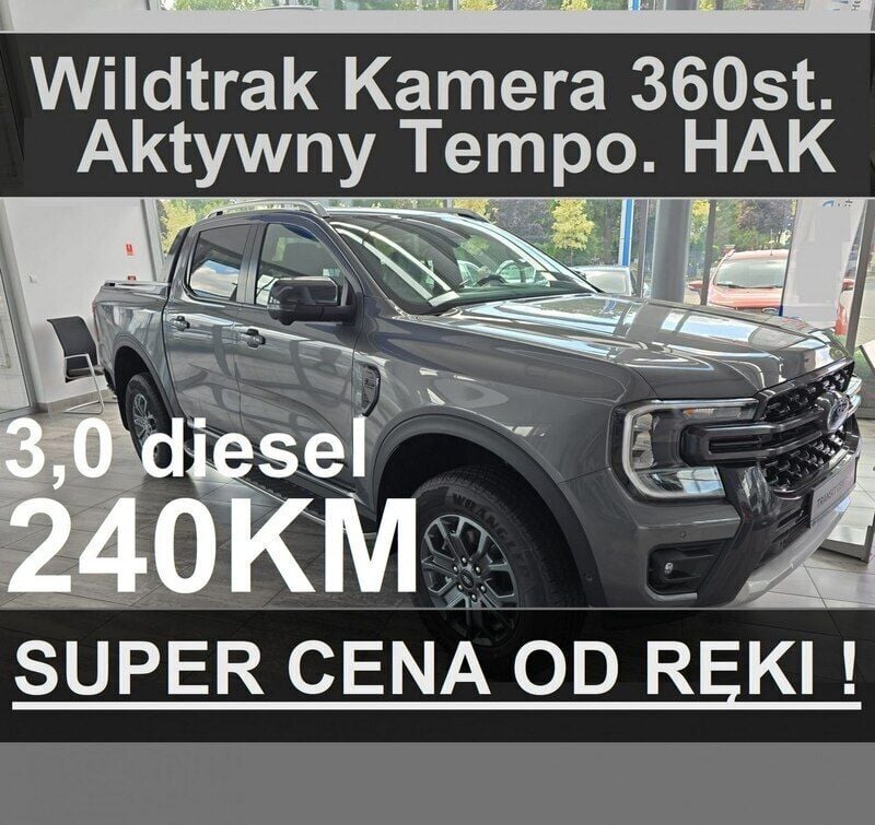 Używany Ford Ranger Wildtrack 240 KM (176 kW) 2024 Szary Pickup