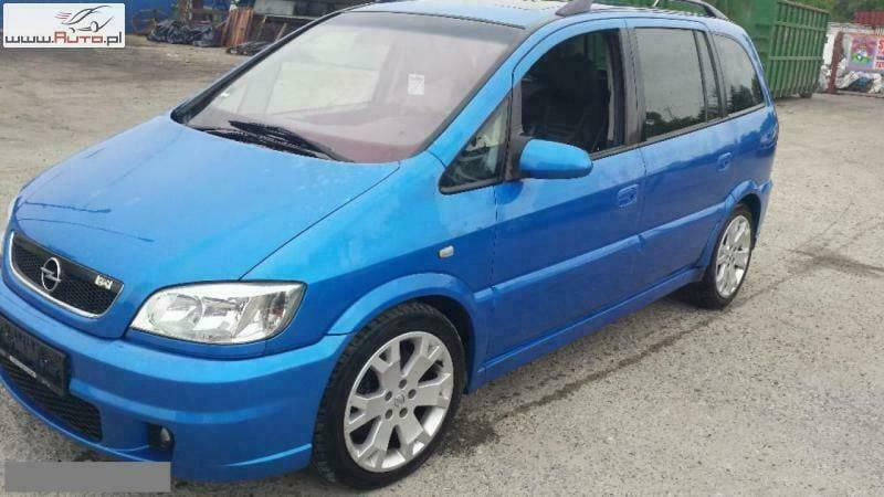 Niebieski (metalik) Używany 2003 Opel Zafira OPC Minivan | 12 900 zł - Obraz 1/4