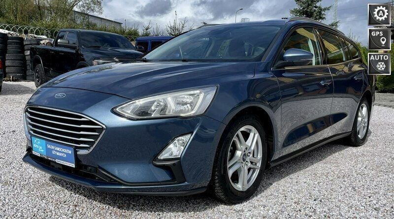Niebieski Używany 2019 Ford Focus Sedan/Limuzyna | 53 900 zł (Dość drogi) - Obraz 1/4