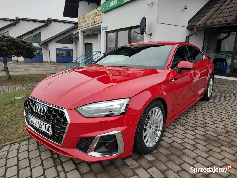 Używany Audi A5 Sportback S-line plus 204 KM (150 kW) 2021 Czerwony Hatchback
