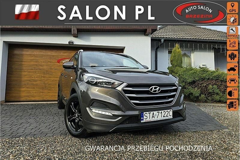 Szary Używany 2017 Hyundai Tucson SUV | 59 900 zł (Dobra cena) - Obraz 1/4