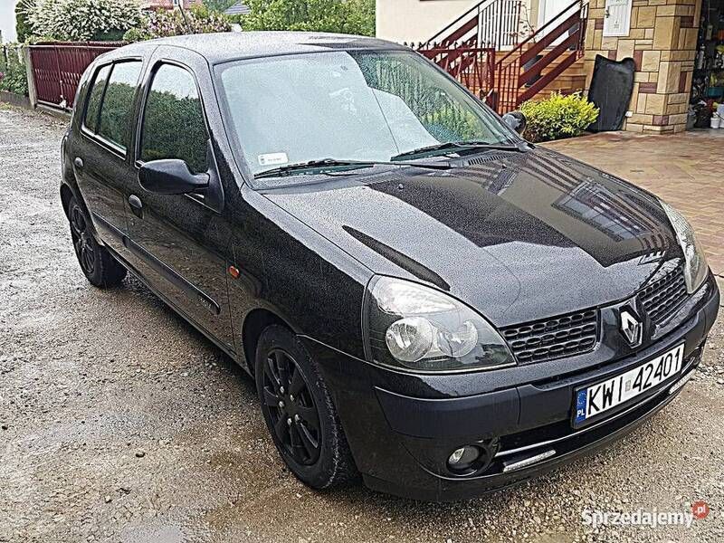 Czarny Używany 2003 Renault Clio II Hatchback | 6800 zł - Obraz 1/4