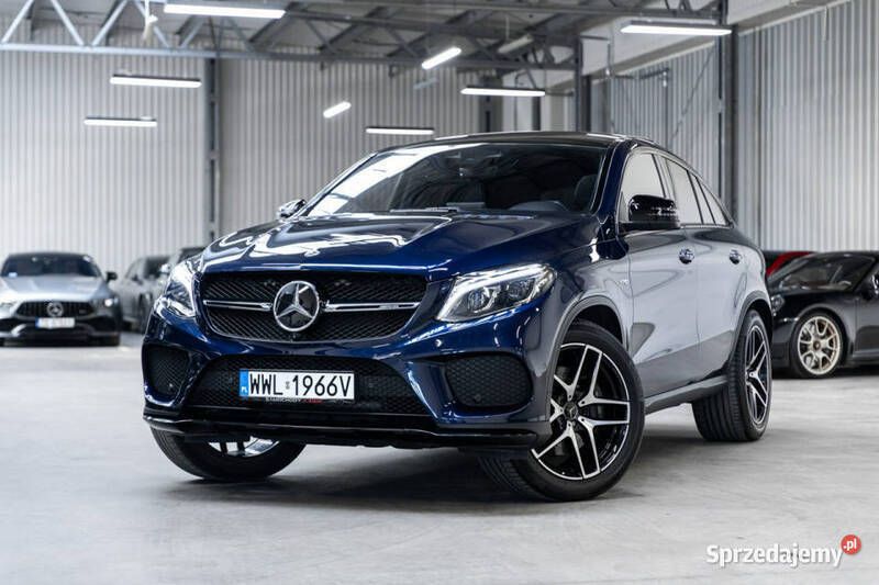 Niebieski Używany 2019 Mercedes GLE43 AMG AMG Coupe | 240 570 zł - Obraz 1/4