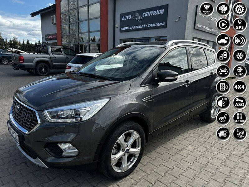 Szary (metalik) Używany 2018 Ford Kuga SUV | 83 900 zł (Drogi) - Obraz 1/4