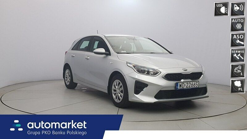 Srebrny Używany 2019 Kia Ceed 2 Hatchback | 43 850 zł (Dobra cena) - Obraz 1/4